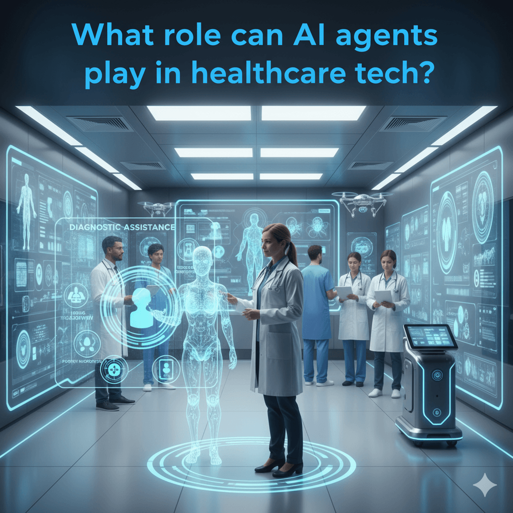 What role can AI agents play in healthcare tech?